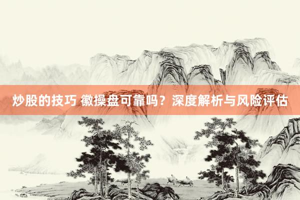 炒股的技巧 徽操盘可靠吗？深度解析与风险评估