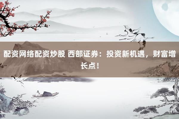 配资网络配资炒股 西部证券：投资新机遇，财富增长点！