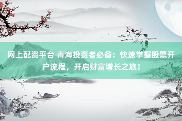 网上配资平台 青海投资者必备：快速掌握股票开户流程，开启财富增长之旅！