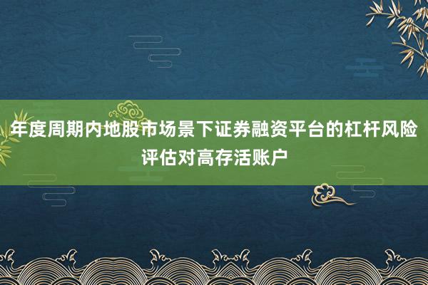 年度周期内地股市场景下证券融资平台的杠杆风险评估对高存活账户