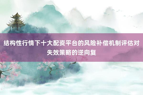 结构性行情下十大配资平台的风险补偿机制评估对失效策略的逆向复