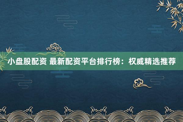 小盘股配资 最新配资平台排行榜：权威精选推荐